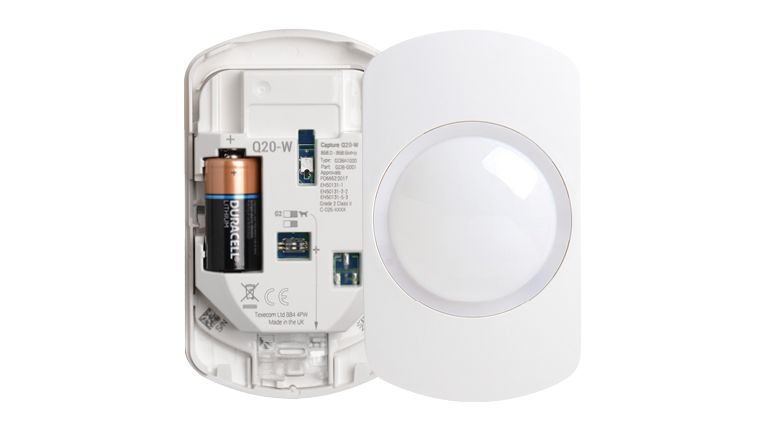 Texecom: GDB-0001, Capture Q20-W Wireless Quad PIR Detector, 15m Coverage, PetWise Mode, EN50131-2-2 Grade 2