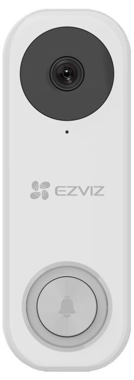 Ezviz: CS-DB1C, 2MP Wi-Fi Video Doorbell, 1080p, AI-Powered Detection, IP65, Night Vision, Two-Way Talk