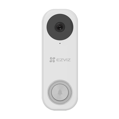 Ezviz: CS-DB1C, 2MP Wi-Fi Video Doorbell, 1080p, AI-Powered Detection, IP65, Night Vision, Two-Way Talk