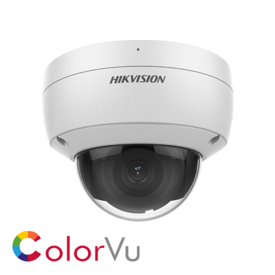 HikVision: DS-2CD2147G2-SU, 4MP Fixed Lens ColourVu Dome Camera, 2.8mm, IP67, Built-In Mic