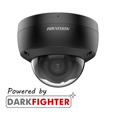 Hikvision: DS-2CD2186G2-ISU(2.8mm)/BLACK, 8MP Bullet Camera, AcuSense, Fixed Lens, 30m IR, Darkfighter Technology, IK10