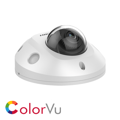 HikVision: DS-2CD2547G2-LS(2.8mm)(C), 4MP Fixed Lens ColourVu Mini Dome Camera, IP67, Built-In Mic, WDR