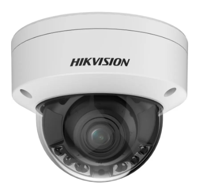 Hikvision: DS-2CD2747G2HT-LIZS(2.8-12mm)(eF), 4 MP Smart Hybrid Light Dome Network Camera, Motorized Varifocal Lens, IP67