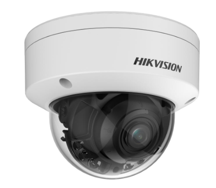 Hikvision: DS-2CD2747G2HT-LIZS(2.8-12mm)(eF), 4 MP Smart Hybrid Light Dome Network Camera, Motorized Varifocal Lens, IP67