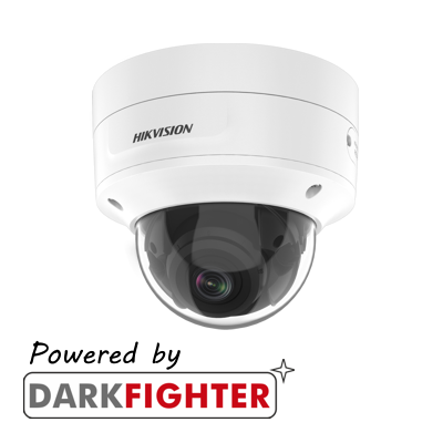 Hikvision: DS-2CD3756G2-IZS(2.7-13.5mm)(C), 5MP Varifocal Dome Camera, Darkfighter, IK10, 40m IR, 12V DC & PoE