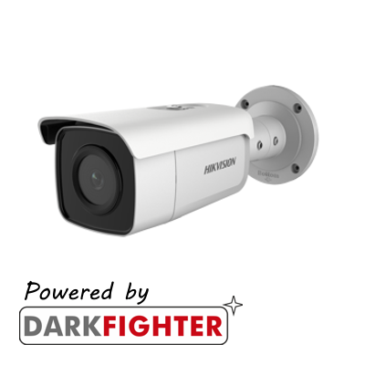 Hikvision: DS-2CD2T86G2-4I(4mm), 8MP Fixed Lens Darkfighter Bullet Camera, 80m IR, 120dB WDR, H.265+, IP67
