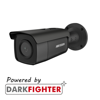 Hikvision: DS-2CD2T86G2-2I(2.8mm)/BLACK(C), 8MP Fixed Lens Darkfighter Bullet Camera, IP67