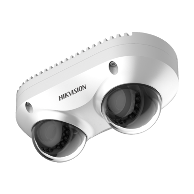 Hikvision: DS-2CD6D52G0-IHS, PanoVu 5MP Dual-Directional Camera, 2.8mm Lens, IP67, 10m IR, IK10, H.265+ Compression