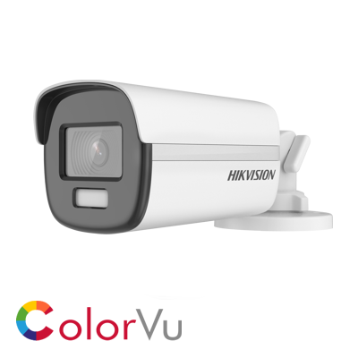 Hikvision: DS-2CE12KF0T-FS(3.6mm), 5MP ColorVu Bullet Camera, IP67, Audio, Fixed Lens