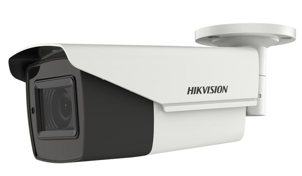 HikVision: DS-2CE19U1T-AIT3ZF, 8MP Bullet Camera, 2.7-13.5mm Motorized Varifocal Lens, IP67, External, White