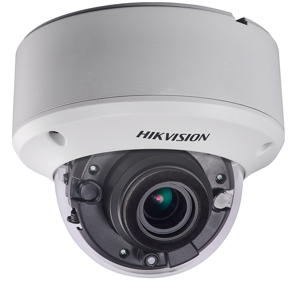 HikVision: DS-2CE56D8T-VPIT3ZE, 2MP Ultra Low Light Dome Camera, 2.8-12mm Varifocal Lens, PoC, IP67, Vandal-Resistant, White