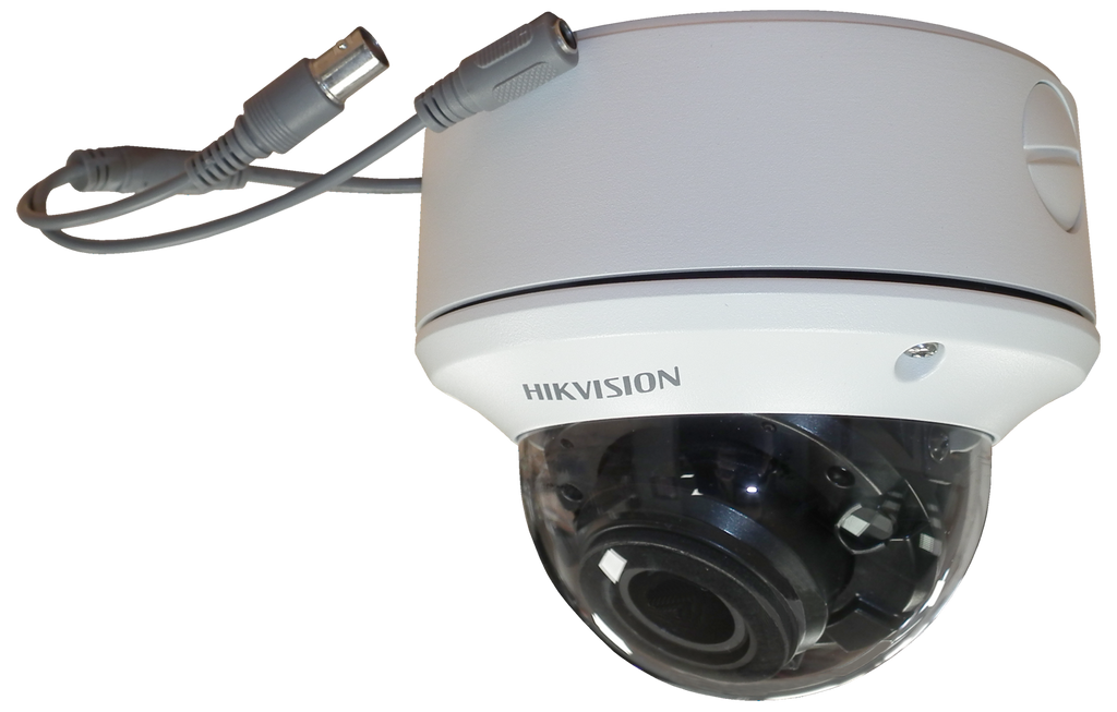 HikVision: DS-2CE56D8T-VPIT3ZE, 2MP Ultra Low Light Dome Camera, 2.8-12mm Varifocal Lens, PoC, IP67, Vandal-Resistant, White