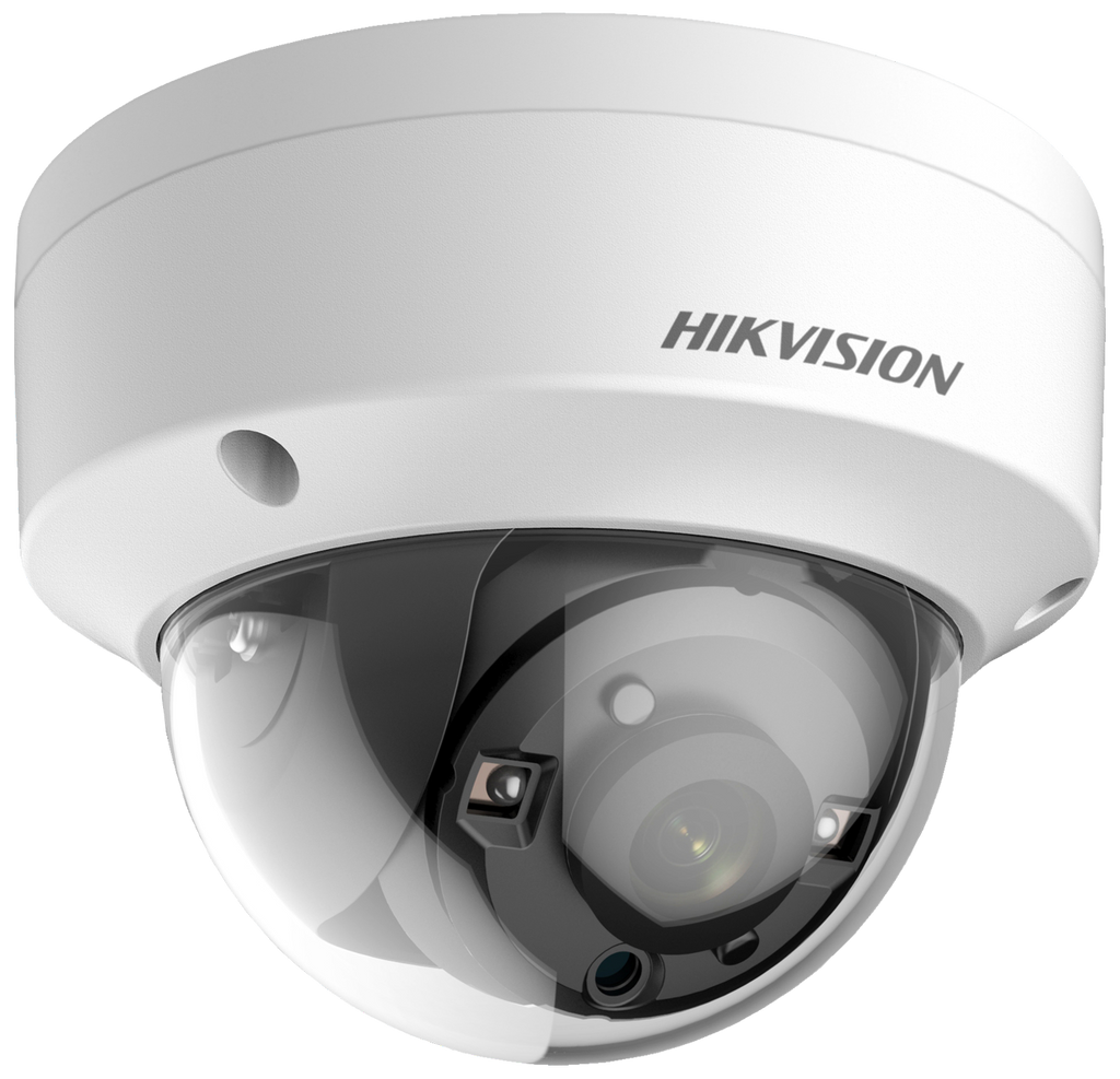 HikVision: DS-2CE56D8T-VPITE(2.8mm), 2MP Ultra Low Light PoC EXIR Dome Camera, 20m IR Range, 120dB WDR, Vandal Resistant