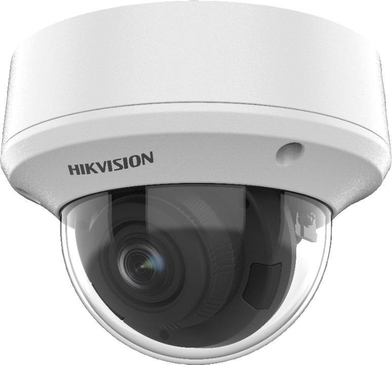HikVision: DS-2CE5AH0T-VPIT3ZE(C), 5MP Motorized Varifocal Dome Camera, 2.7-13.5mm Lens, True Day/Night, IK10, 40m IR, PoC, IP67