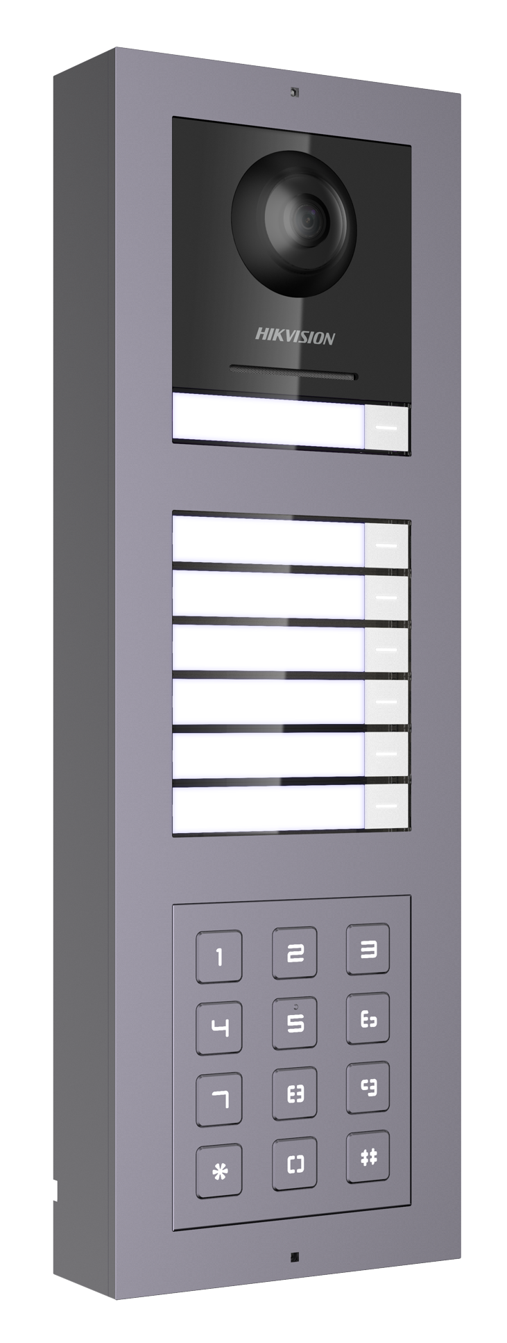 HikVision: DS-KD-KK, Video Intercom Nametag Module, One-Touch Dial, Backlight Compensation, IP65, 98.21mm x 100.21mm x 33.7mm