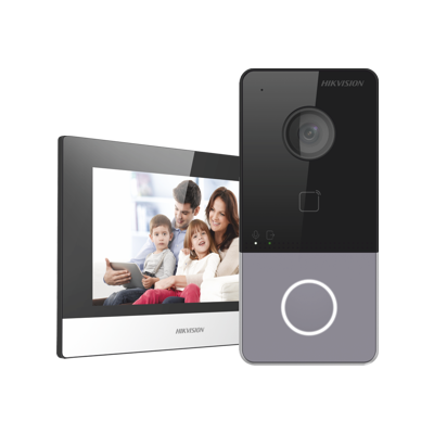 Hikvision: DS-KIS603-P(C), Video Intercom Villa Door Station Kit, 2 MP HD Camera, Remote Configuration, PoE