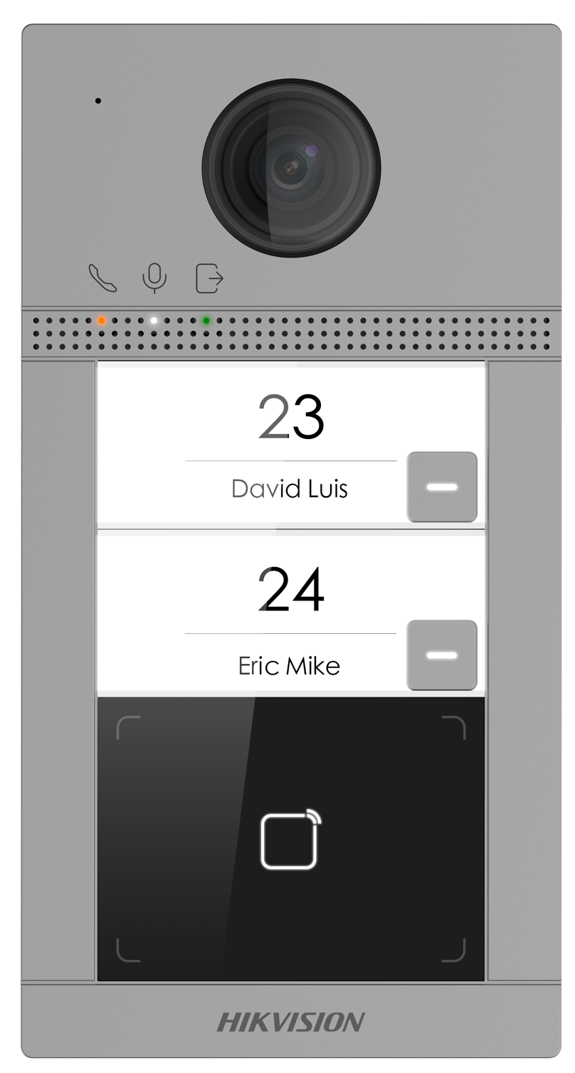 Hikvision: DS-KV8213-WME1(C), Video Intercom Villa Door Station, HD 1080p, 2MP, IK08, IP65, PoE