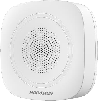 HikVision: DS-PS1-I-WE/Blue, AX PRO Series Wireless Indoor Sounder, Two-Way Communication, 868 MHz, 90-110 dB