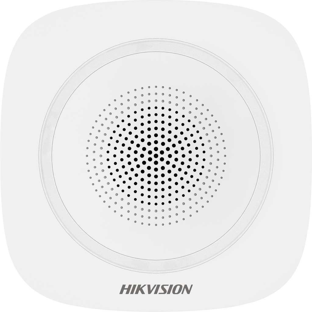 HikVision: DS-PS1-I-WE/Blue, AX PRO Series Wireless Indoor Sounder, Two-Way Communication, 868 MHz, 90-110 dB