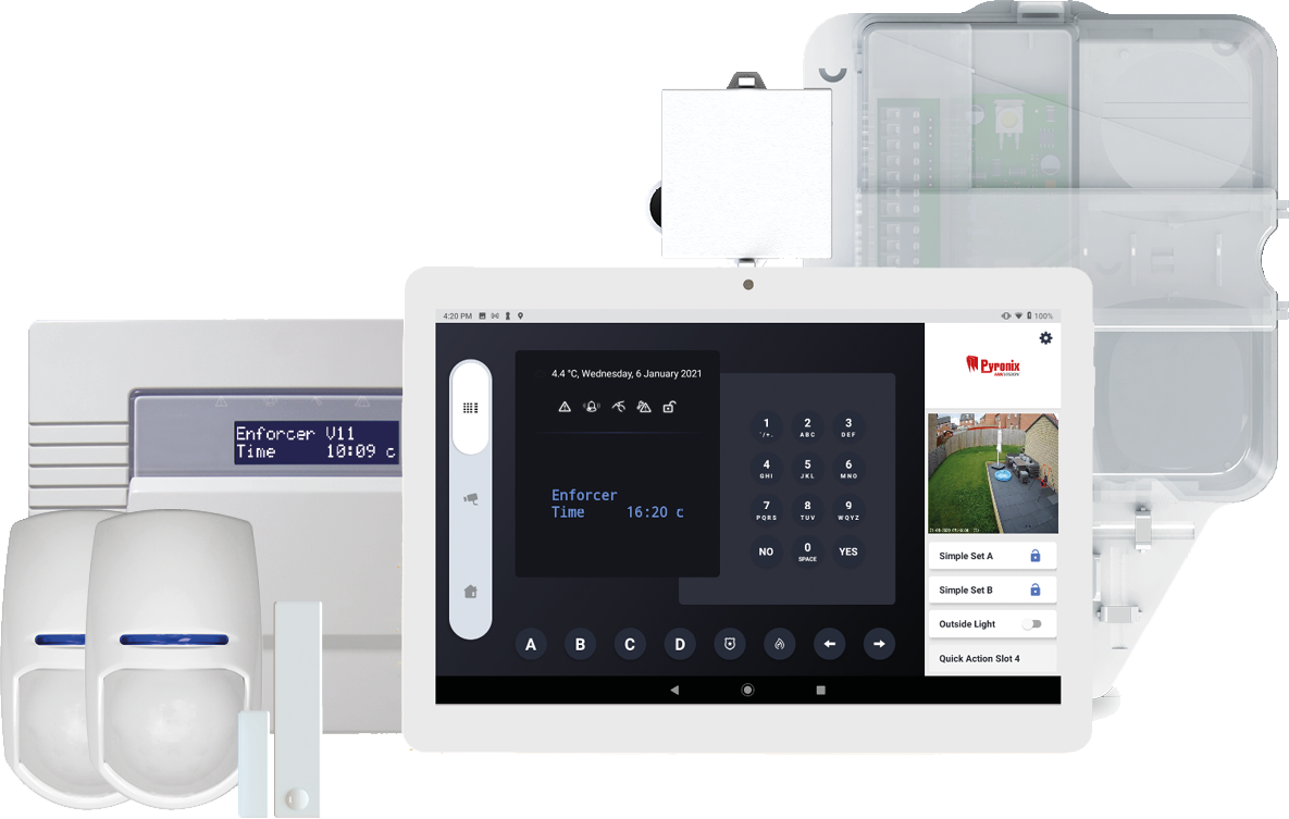 Pyronix: ENF-TAB/KIT1-UK, Enforcer Tablet Kit 1, Wireless Security System, Android Tablet, V11 Control Panel
