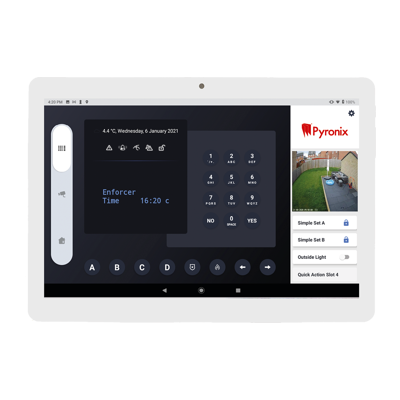 Pyronix: ENF-TABLET, Android Tablet, 4GB RAM, 64GB Storage, White