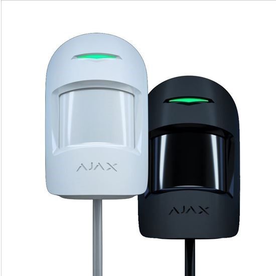 AJAX: FIBRA COMBIPROTECT, Wired Indoor Motion & Glass Break Detector, 12m Range, 24V Power Supply