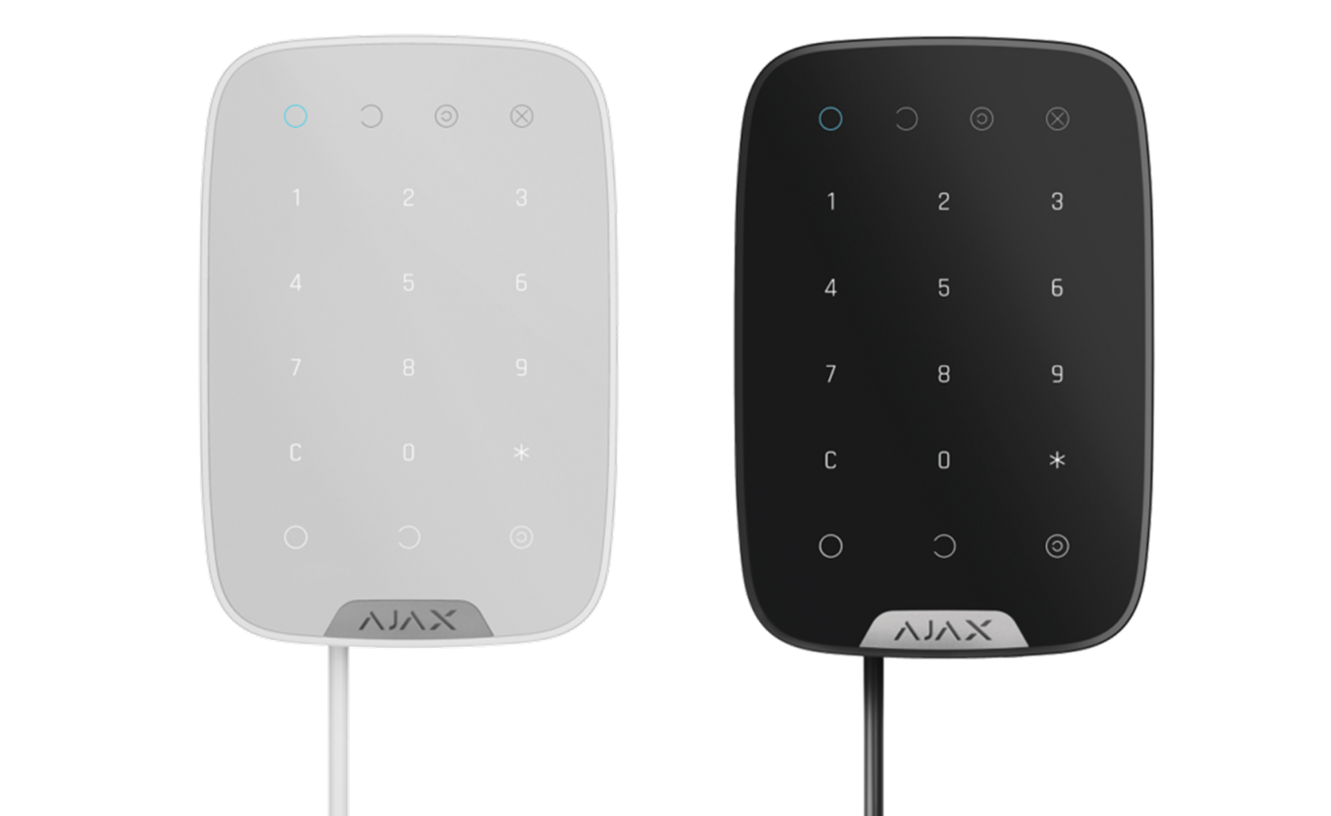 AJAX: FIBRA KEYPAD, Wired Touch Security Keyboard, 24V, Fibra Line Connection