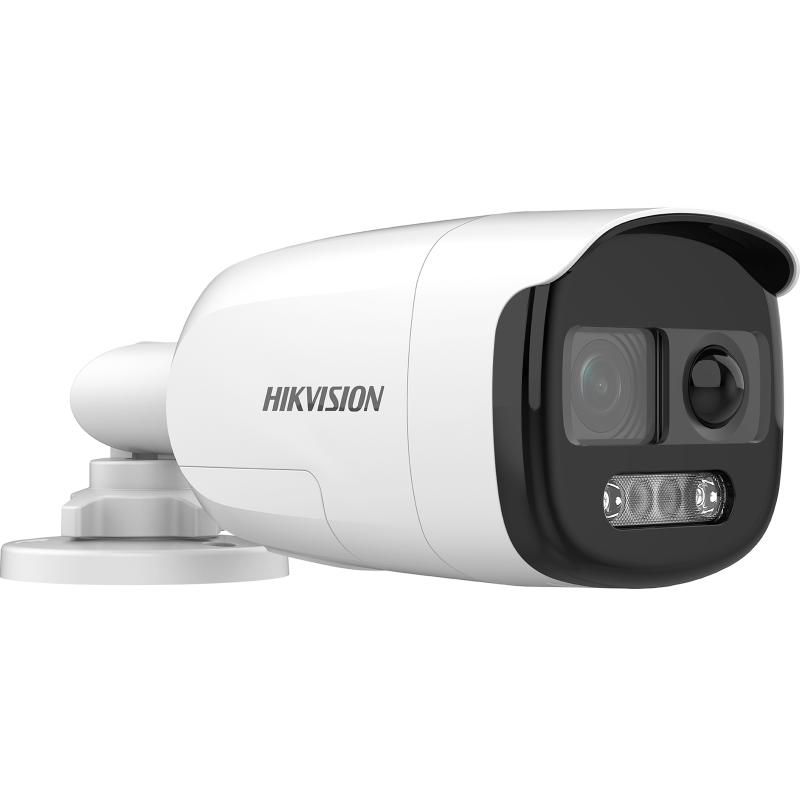 HikVision: DS-2CE12KF3T-PIRXO, 3K ColorVu PIR Siren Fixed Bullet Camera, 2.8mm, IP67, True WDR, 130 dB