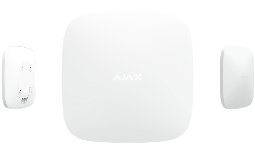 Ajax: HUB2+(WHITE), Intelligent Control Panel, Photo Verification, 4 Communication Channels, LTE, White