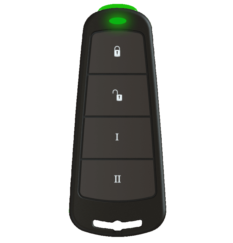 Pyronix: KEYFOB-WE, Two Way Wireless Keyfob, 4 Buttons, 8 Functions, ITM001255