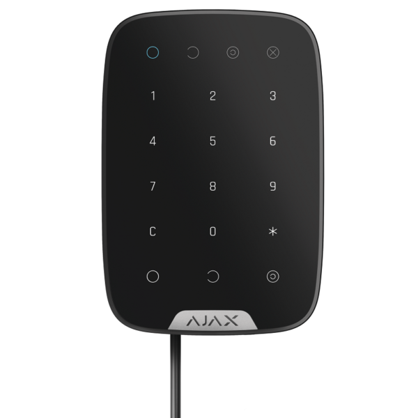 AJAX: FIBRA KEYPAD, Wired Touch Security Keyboard, 24V, Fibra Line Connection