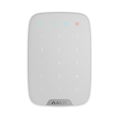 AJAX: KEYPAD, Wireless Touch Keypad for Security System, Black/White