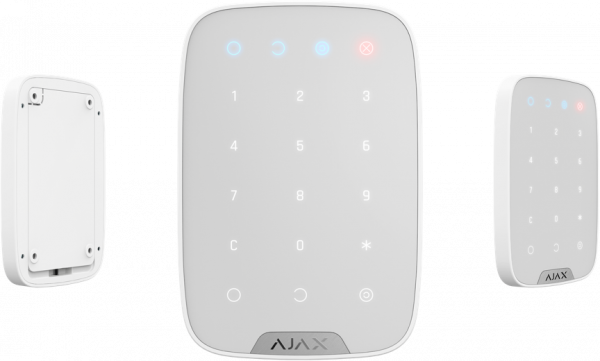 AJAX: KEYPAD, Wireless Touch Keypad for Security System, Black/White