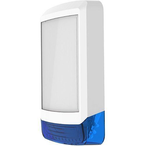 Texecom: WDA-0001, Odyssey X1 Bell Box Cover, White/Blue, Integral Backlight Compatible, Support for Graphic Inserts