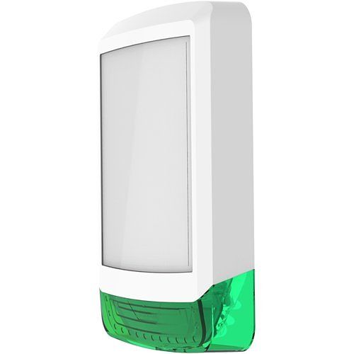 Texecom: WDA-0007, Odyssey X1 Cover, White/Green, Integral Backlight Compatibility, H290mm x W186mm x D58mm