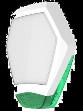 Texecom: WDB-0008, Odyssey X3 Cover, White/Green, Integral Backlight, Durable, Dimensions 290mm x 276mm x 58mm