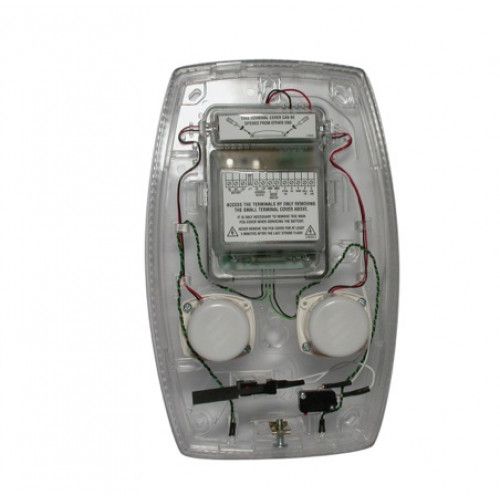 Texecom: FCD-0259, Premier Odyssey 4 Back Clear Lens Alarm Sounder, 115dB, IP65