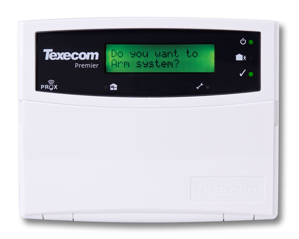 Texecom: DBC-0001, Premier LCDP Keypad, 32 Character LCD Screen, 2 Programmable Zones, Built-in Sounder