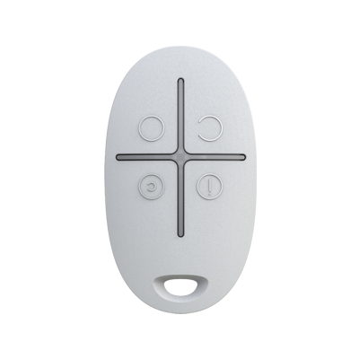 Ajax: SpaceControl(WHITE), Key Fob for Security Modes, Panic Button, White, Up to 1300m