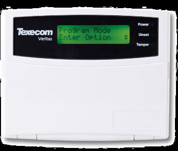 Texecom: DCB-0001, Veritas LCD Keypad, Green Screen, Programmable, 146mm x 116mm x 30mm