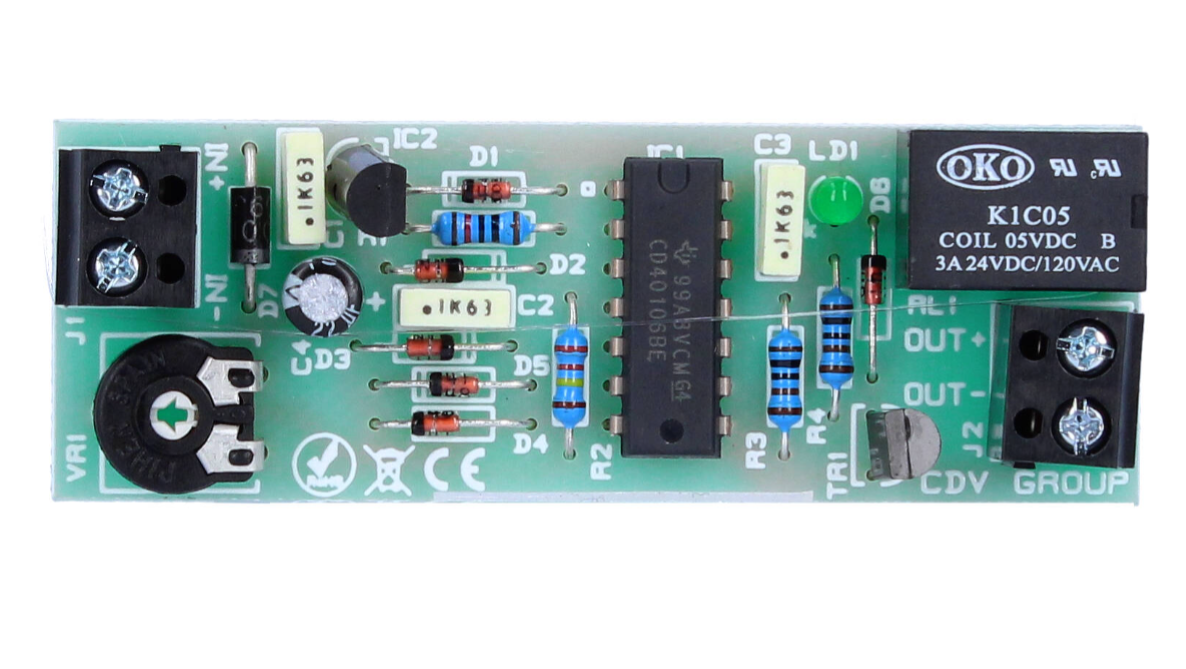 CDVI: VHLD, Delay Module for Fail Safe Locks, 3-10 Seconds Delay, 12Vdc, ITM002672